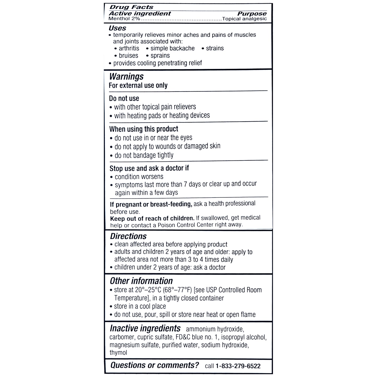 Mineral Ice Pain Relieving Gel
